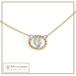 collana Intrecci fiori lettera